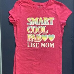 Children’s Place girls size Large 10 - 12 pink graphic t-shirt